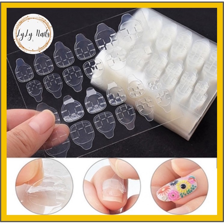 Bộ 24 Sticker Dán Móng Tay Chân Bằng Silicon