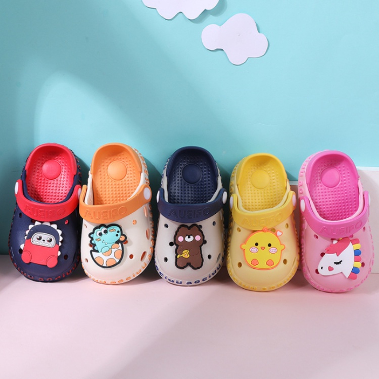 Dép Sục Trẻ Em, Dép Đi Mưa Cho Bé DS02, Sticker hoạt hình ngộ nghĩnh, dễ thương