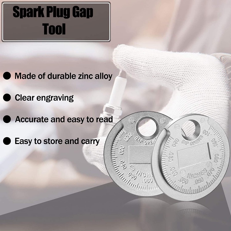 1 Dụng Cụ Đo Khe Bugi 0.6-2.4mm Cho Xe Hơi