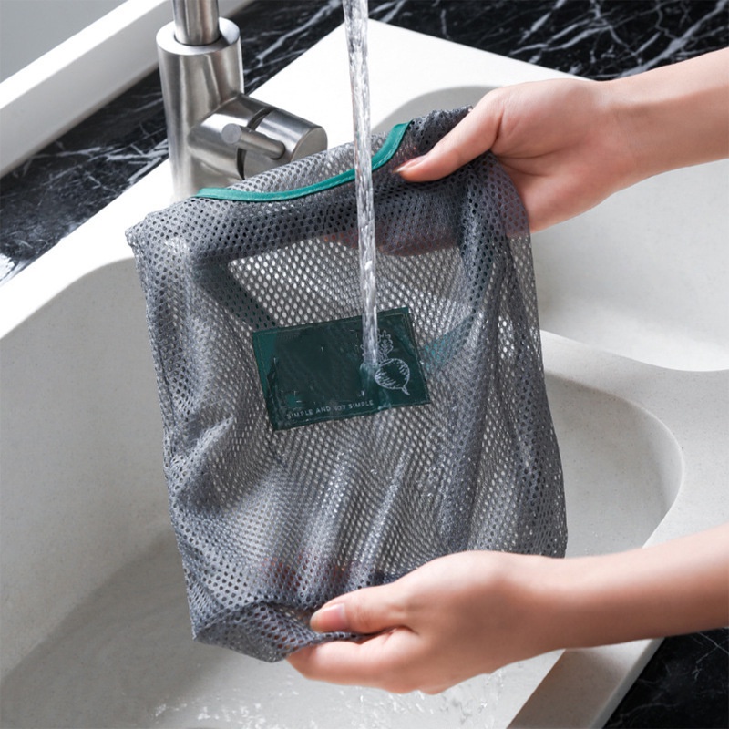Túi Lưới Treo Đựng Hành Tỏi Gấp Gọn Thoáng Khí Tái Sử Dụng Linh Hoạt ruiyan CR1