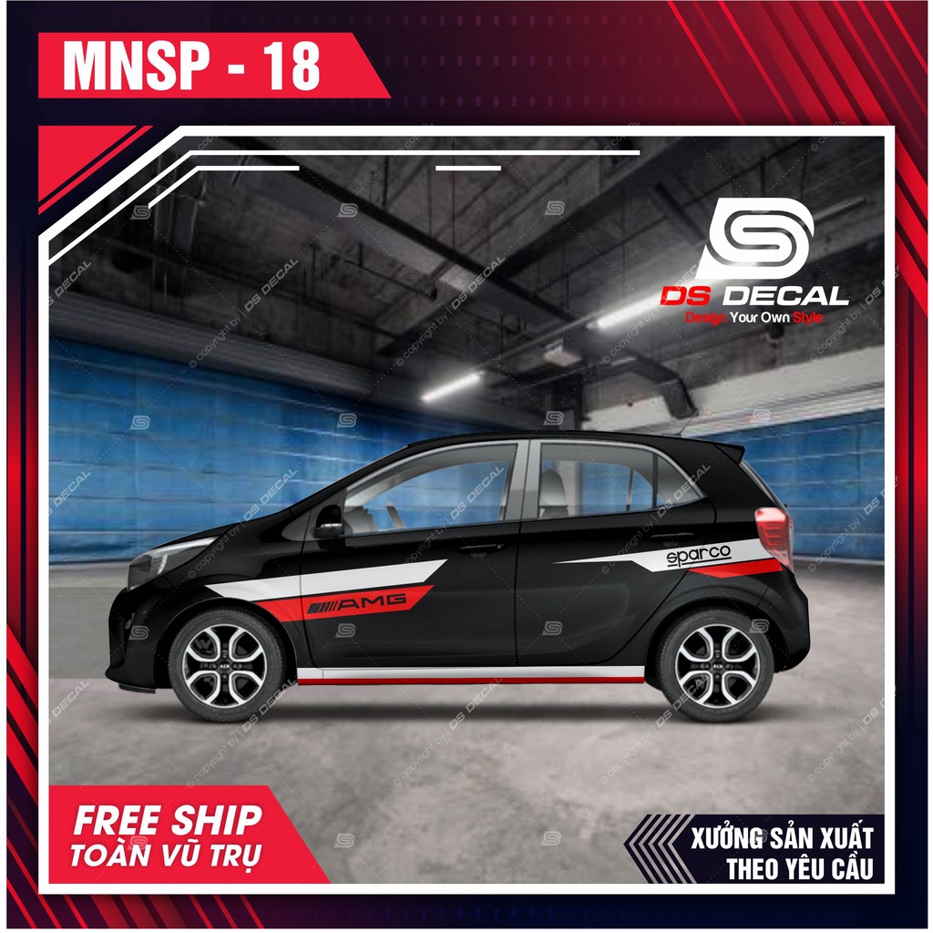 Tem dán xe ô tô Kia Morning - 18 - decal dán xe ô tô - DS Decal