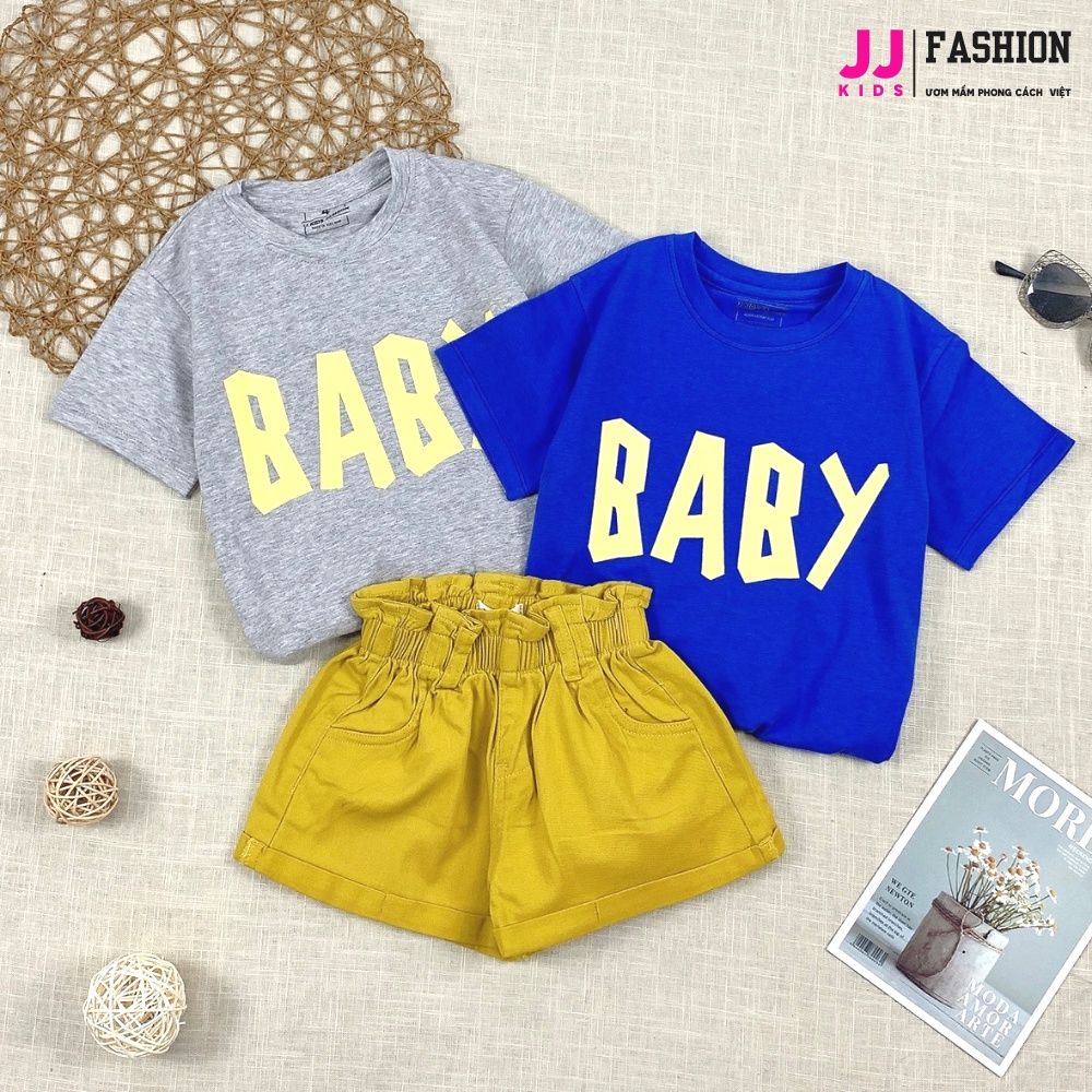 Bộ thời trang bé gái cao cấp quần kaki, áo thun cotton Hàn Quốc dễ thương, sành điệu [FREESHIP EXTRA] - JJ Kids Fashion