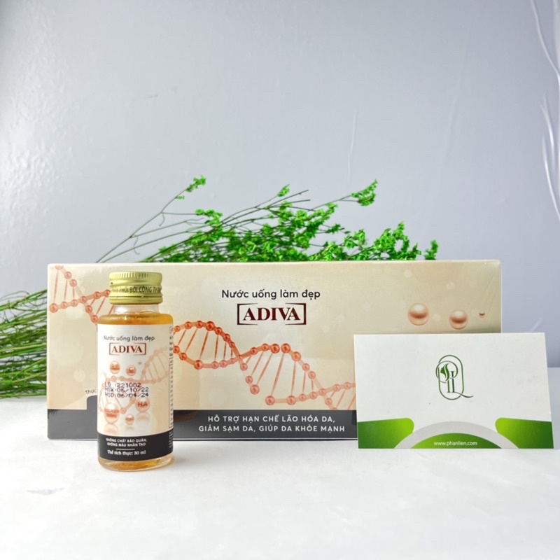 Nước uống làm đẹp Collagen ADIVA 14 chai/hộp (30ml/chai)