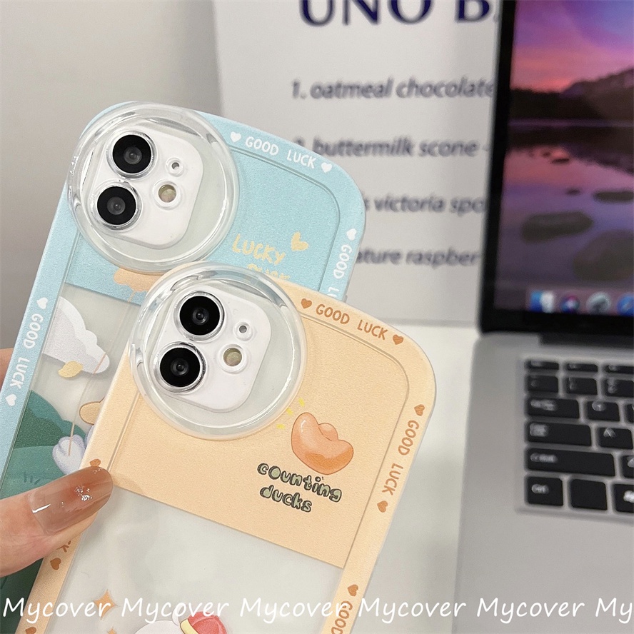 Ốp Điện Thoại Chống Sốc Họa Tiết Chú Vịt Dễ Thương Cho iPhone 14 13 12 11 Pro Max Xs XR X 8 7 6 Plus SE 2020