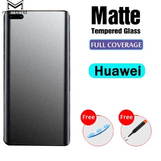 Kính Cường Lực Keo UV Chống Vân Tay Cho Huawei Pura 70 P60 P50 P40 P30 P20 Matte 50 40 30 20 Pro