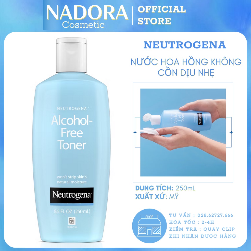 Nước hoa hồng không cồn - Neutrogena Alcohol Free Toner