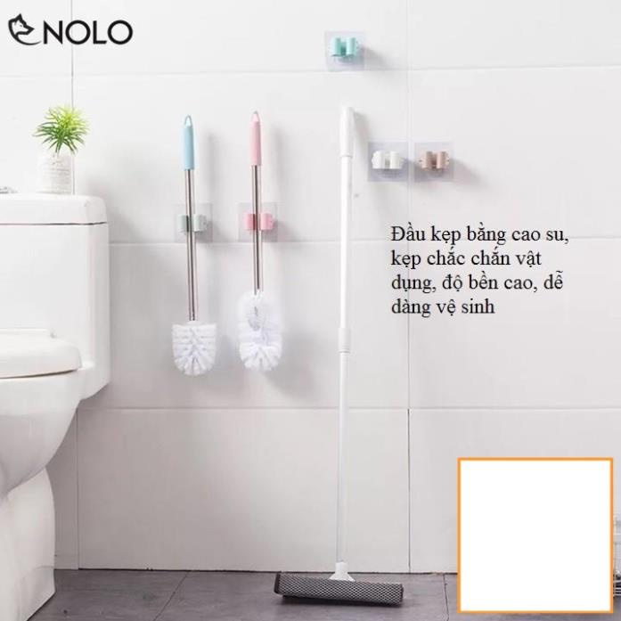 Móc Dán Tường Kẹp Giữ Chổi