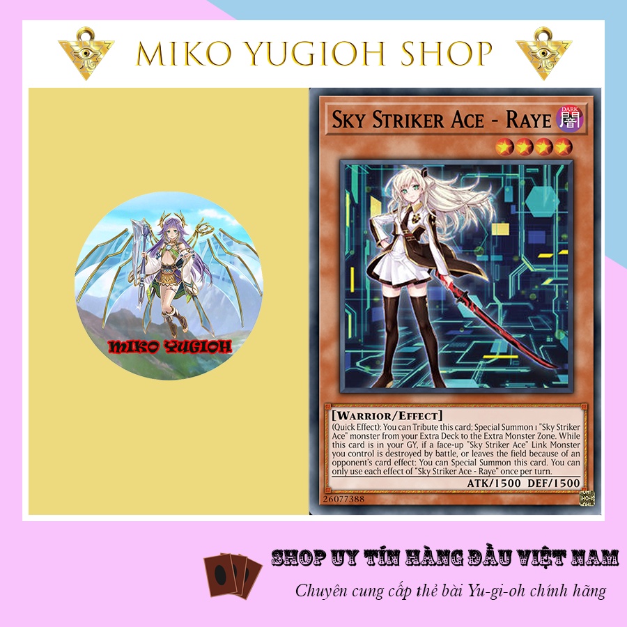 Thẻ Bài Yugioh Chính Hãng Tiếng Nhật Sky Striker Ace - Raye 23PP
