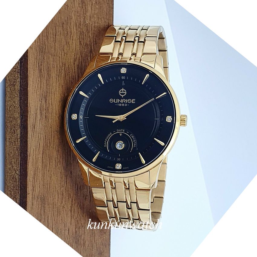 Đồng Hồ Nam Nữ SUNRISE 1223SA - 2223SA  Lịch Ngày Authentic