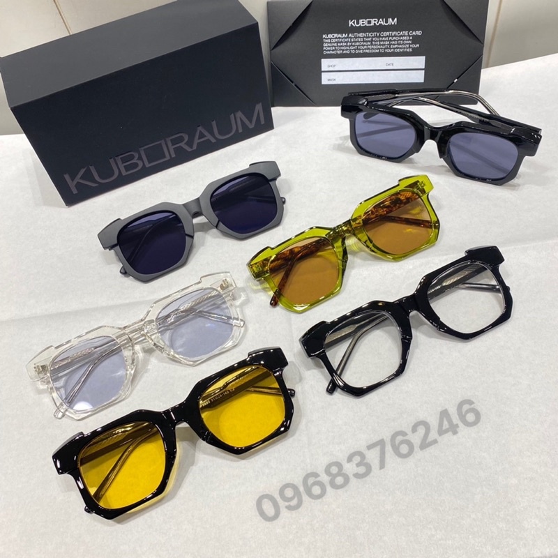Kính KUBORAUM VUÔNG cá tính, đang mắt vuông phá cách, phong cách Unisex cho cả nam và nữ