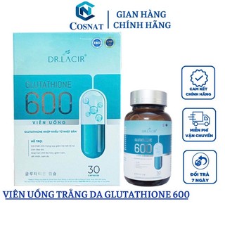 Hộp 30 viên uống trắng da glutathione 600 lamer dr lacir mẫu mới ra chính hãng công ty