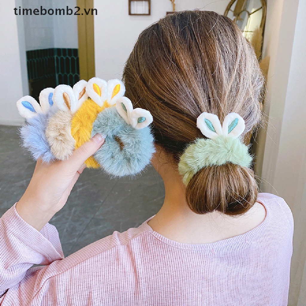 Dây Buộc Tóc Co Giãn Hình Hoạt Hình Dễ Thương Cho Nữ