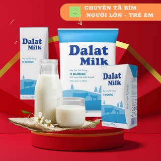 HCM - 1 THÙNG 48 BỊCH SỮA TIỆT TRÙNG DALATMILK CÓ ĐƯỜNG/ÍT ĐƯỜNG 220ML