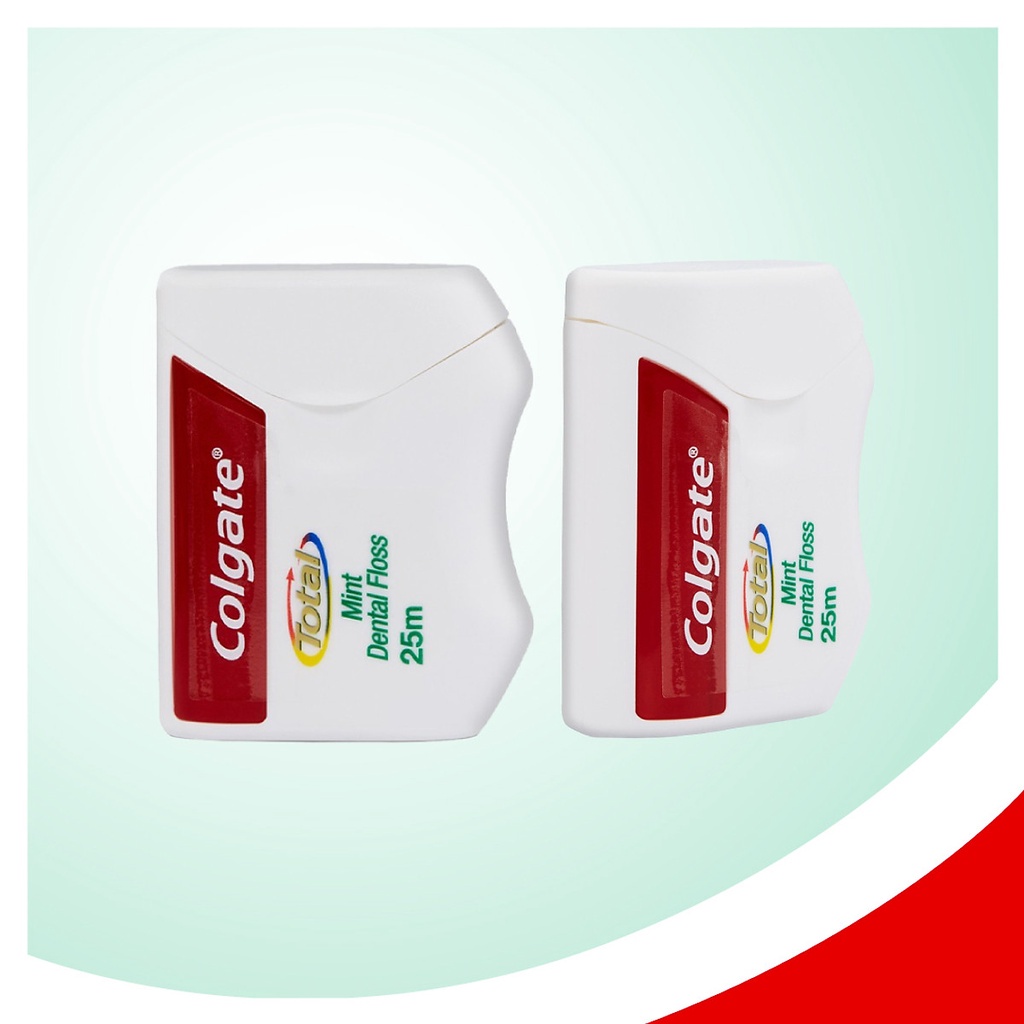 Bộ 2 hộp Chỉ nha khoa Colgate Total Dental Floss hương bạc hà