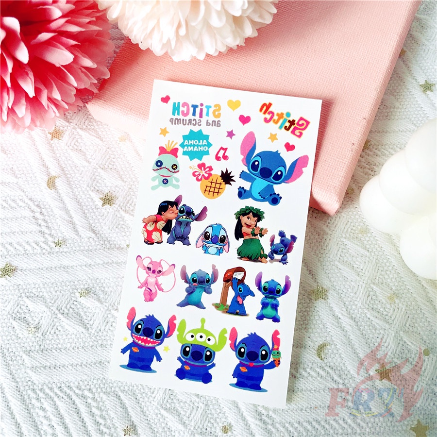 ❣️1 Tấm Hình Xăm Dán Hình Lilo & Stitch❣️ Hình Xăm Dán Chống Nước Hình Thiên Thần