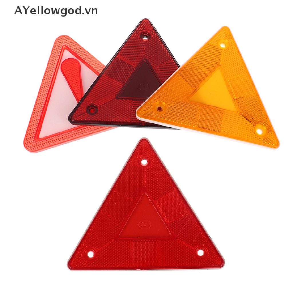 Set 2 Biển Cảnh Báo Hình Tam Giác Phản Quang An Toàn Cho Xe Tải