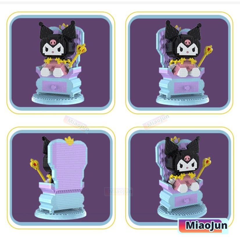 MÔ HÌNH LẮP RÁP Kuromi blocks HOẠT HÌNH ĐÁNG YÊU CHO BÉ - ĐỒ CHƠI XÉP HÌNH CHO BÉ