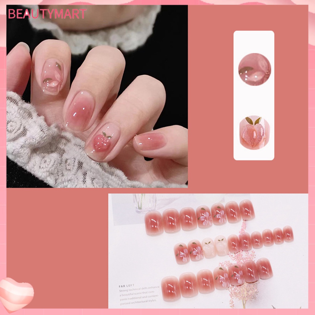1 Bộ Móng Tay Giả Che Phủ Toàn Diện Dễ Dàng Tẩy Trang DIY