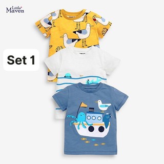Set 3 áo cotton bé trai