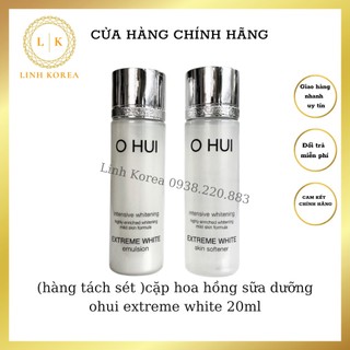(hàng tách sét )cặp hoa hồng sữa dưỡng ohui extreme white 20ml