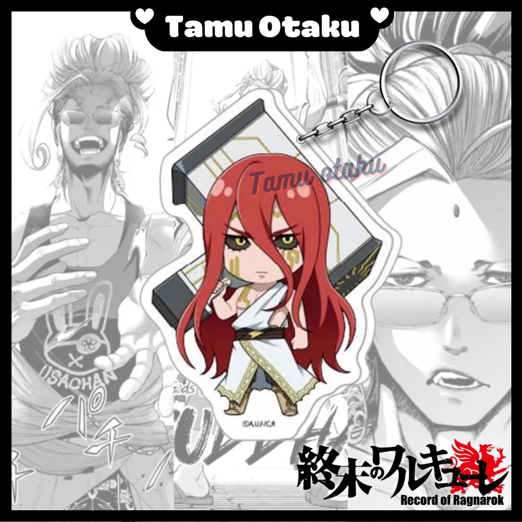 Móc khoá Anime Record of Ragnarok nhân vật trong Shuumatsu no Valkyrie - Đại chiến người và Thần - In 2 mặt