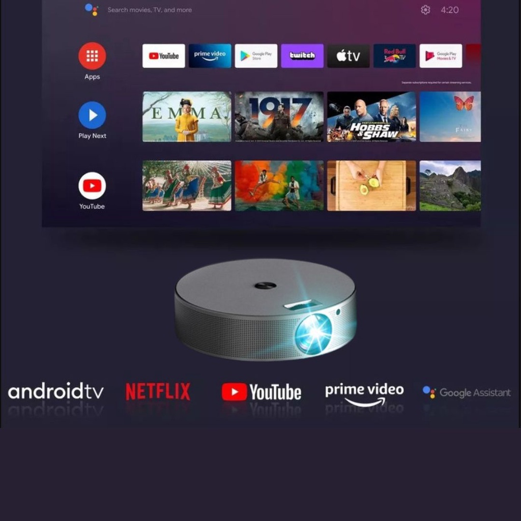 Máy Chiếu Mini Movie Legend - Máy Chiếu S13 Full HD 1080P, Hệ Điều Hành Andoird