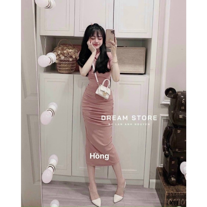 (HÀNG MỚI) ƯU ĐÃI CHO MỌI NHÀ -ĐẦM THUN GÂN TAY NGẮN ÔM BODY KHOE DANGS CỰC HẤP DẪN ĐI CHƠI DẠO PHỐ CHO CHỊ EM CHÚNG MÌN