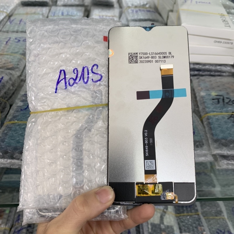 Màn hình SAMSUNG A20s, màn zin nguyên bộ