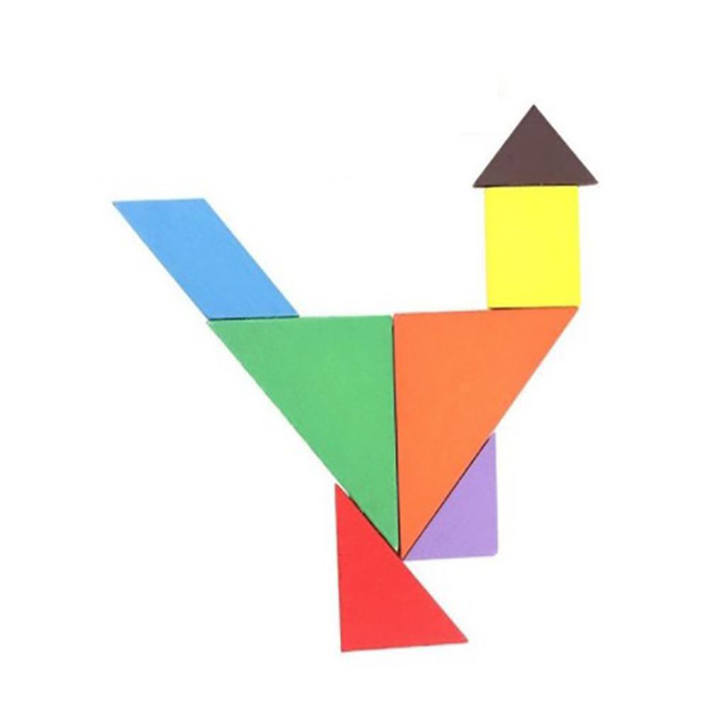 Đồ Chơi Ghép Hình Tangram Nhiều Hình Dạng Dễ Thương Chống Nước Chống Mài Mòn Giáo Dục Sớm Cho Bé