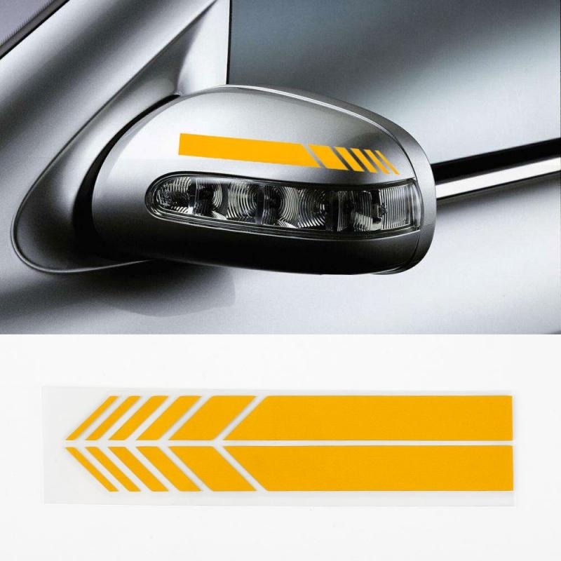 Sticker Vinyl Sợi Carbon Dán Kính Chiếu Hậu Xe Hơi Tự Dính Họa Tiết Kẻ Sọc Nhiều Màu Chống Nước Không Phai Thời Trang DIY