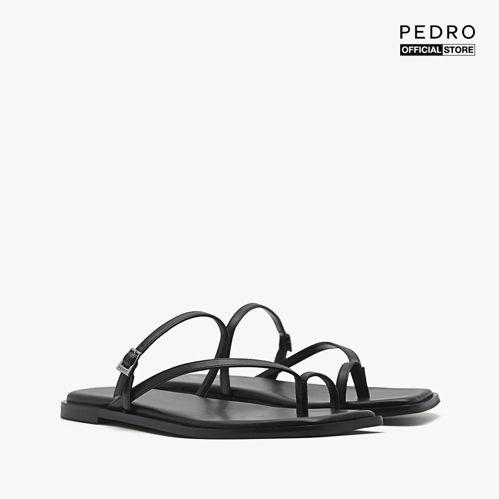 PEDRO - Dép quai chéo nữ xỏ ngón mũi vuông hiện đại PW1-66680030-01