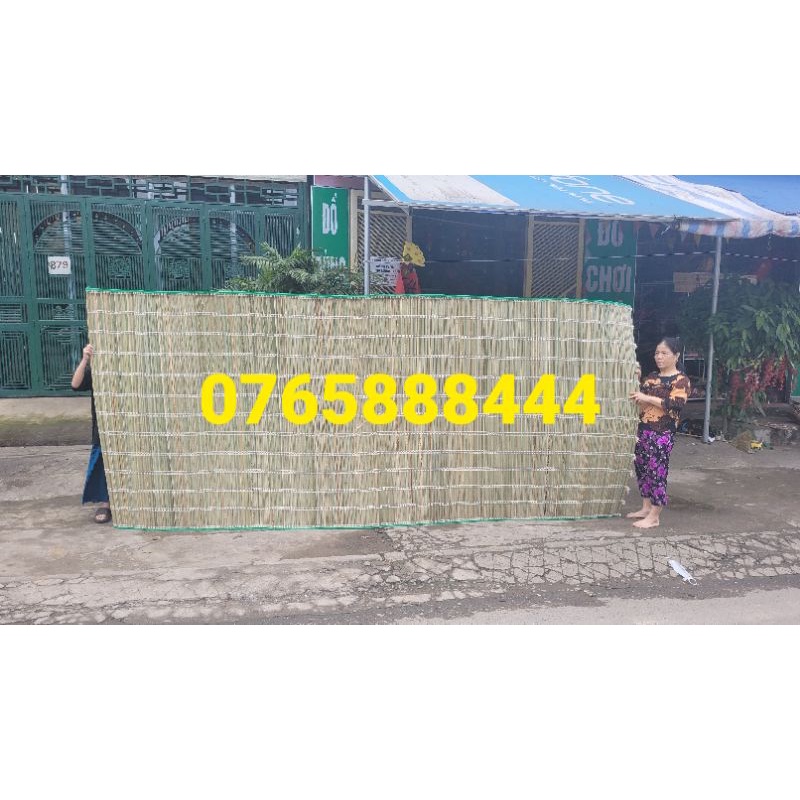 Mành che nắng mưa dài 3 mét, mành cọ che nắng mưa giá rẻ