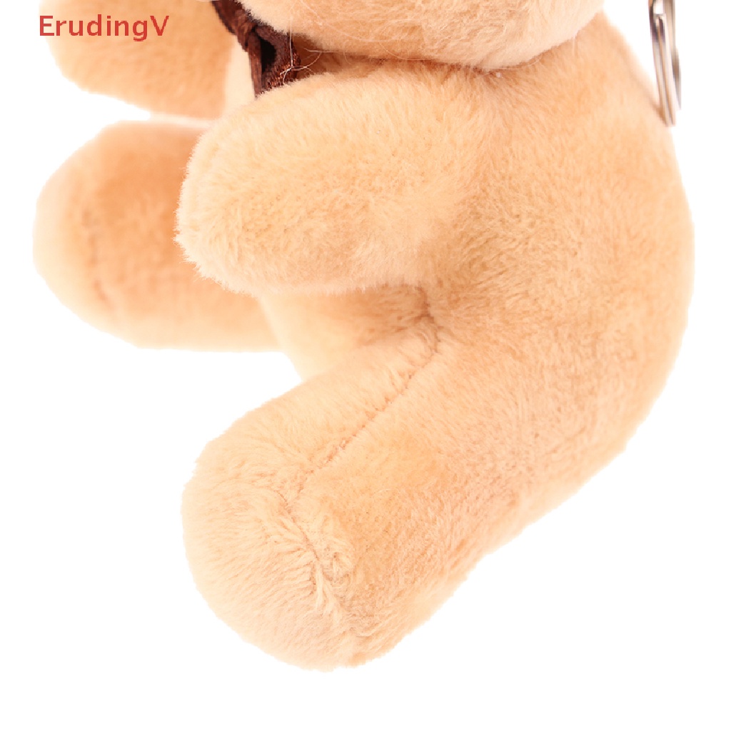 Gấu Teddy Nhồi Bông 10CM Mềm Mại Treo Móc Khóa / Túi Xách Trang Trí Xe Hơi