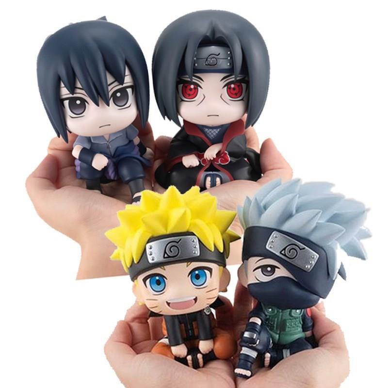 Mô hình nhân vật Naruto chibi size lớn cao 7cm naruto sasuke kakashi itachi siêu dễ thương trang trí bàn học PAIMON SHOP