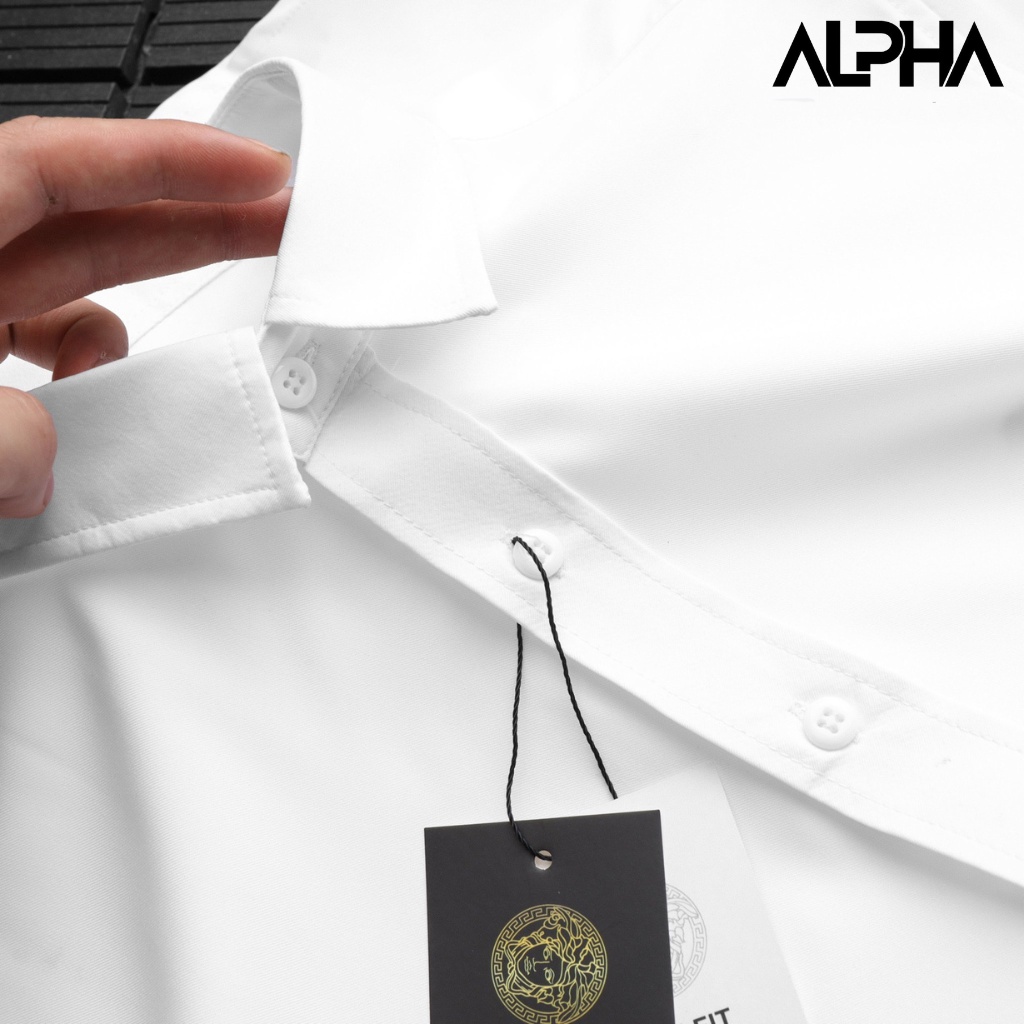 Áo sơ mi nam dài tay BASIC GENALPHA chất cotton lụa chống nhăn thấm hút bảng màu basic dễ phối GEN06