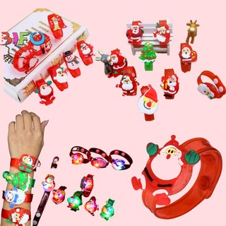 Đồ chơi Noel vòng tay hoạt hình phát sáng ông già noel quà tặng giáng sinh, quà tặng sinh nhật đồ dùng lễ hội giáng sinh