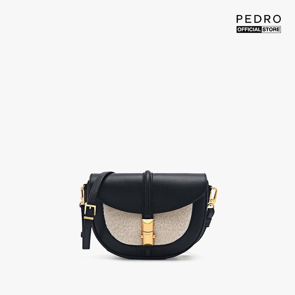 PEDRO - Túi đeo chéo hình bán nguyệt nắp gập hiện đại PW2-76610061-01
