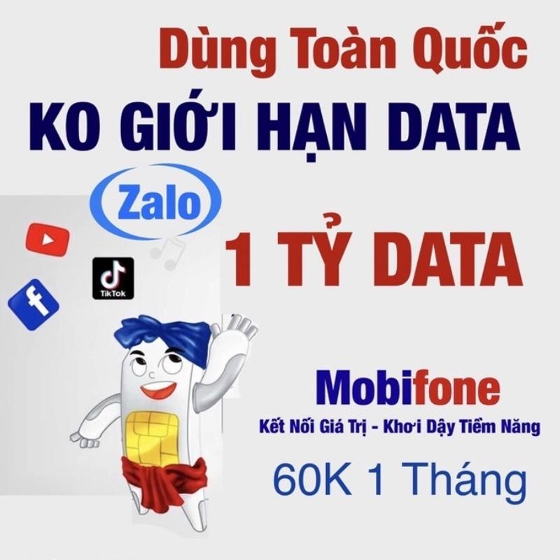 SIM 4G MOBI BL5GT , DIP60 ED60 AG60 XÀI THAGA CHỈ TỪ 60K/THÁNG TỐC ĐỘ NHANH NHƯ CHỚP