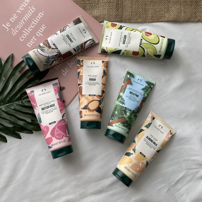 Sữa dưỡng thể hương nước hoa THE BODY SHOP BODY LOTION nhiều mùi 200| 250ml