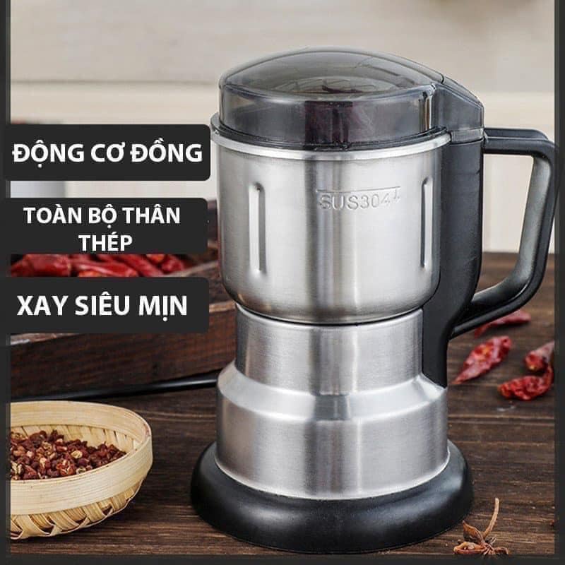 Máy xay bột khô siêu mịn công suất 300W xay hạt cà phê bột ngũ cốc gia vị - 8 Lưỡi dao