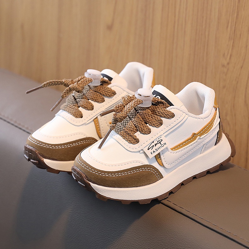 Giày Thể Thao Đế Mềm Siêu Nhẹ Thoáng Khí Phong Cách Cổ Điển Thời Trang Cho Bé Trai Và Gái