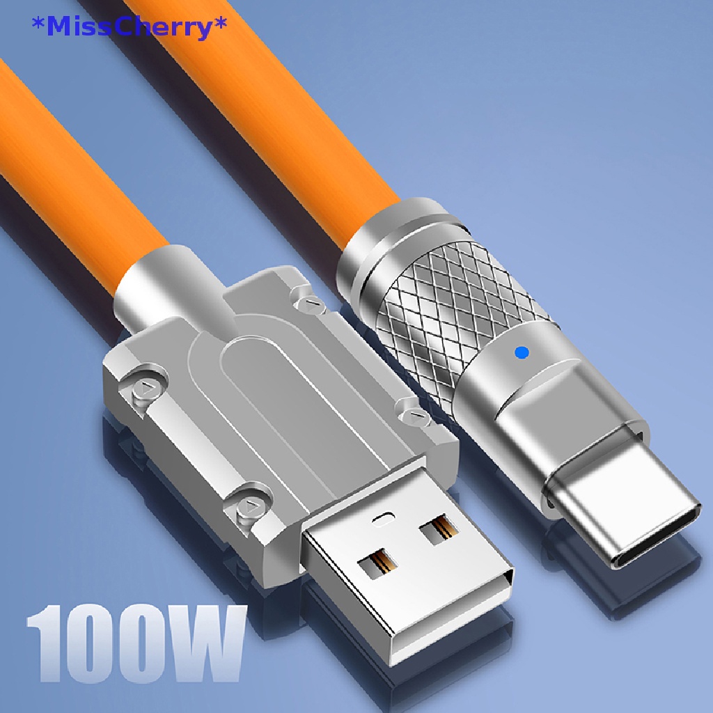 Dây Cáp Sạc Nhanh USB Loại C 120W Bằng Silicon Dành Cho Xiaomi Huawei Samsung USB C Mới