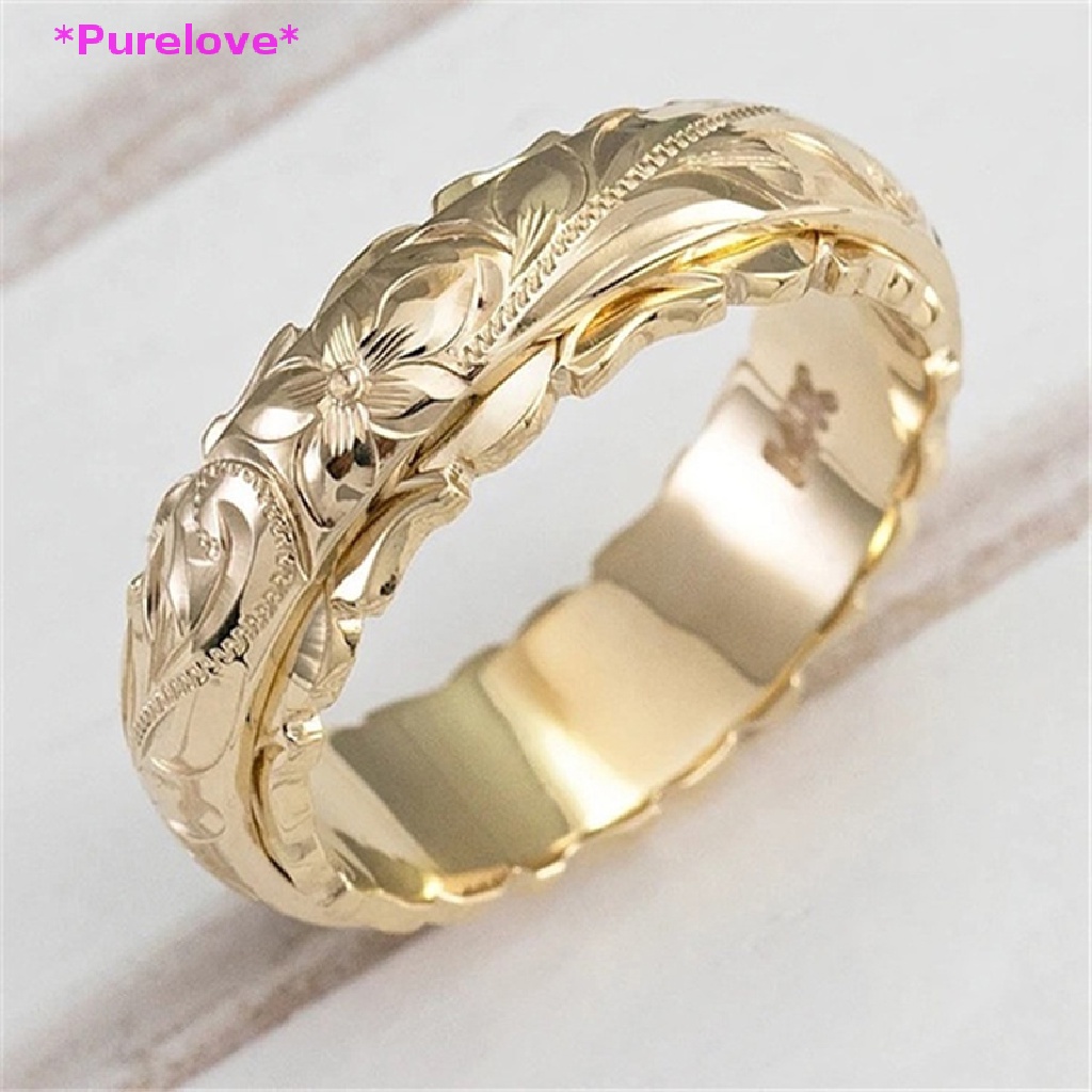 Nhẫn Cưới Mạ Vàng 14k Đính Hoa Hồng Phong Cách Gothic Thời Trang Dành Cho Nữ Mới