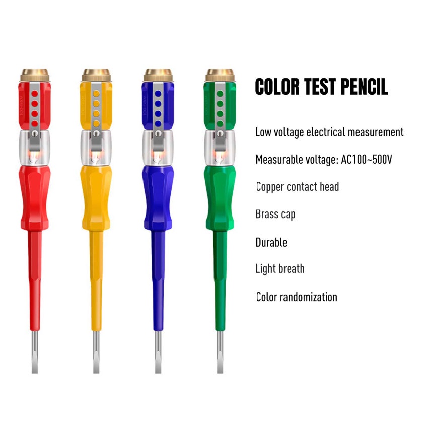 Bút thử điện 100-500V neon không tiếp xúc cao cấp