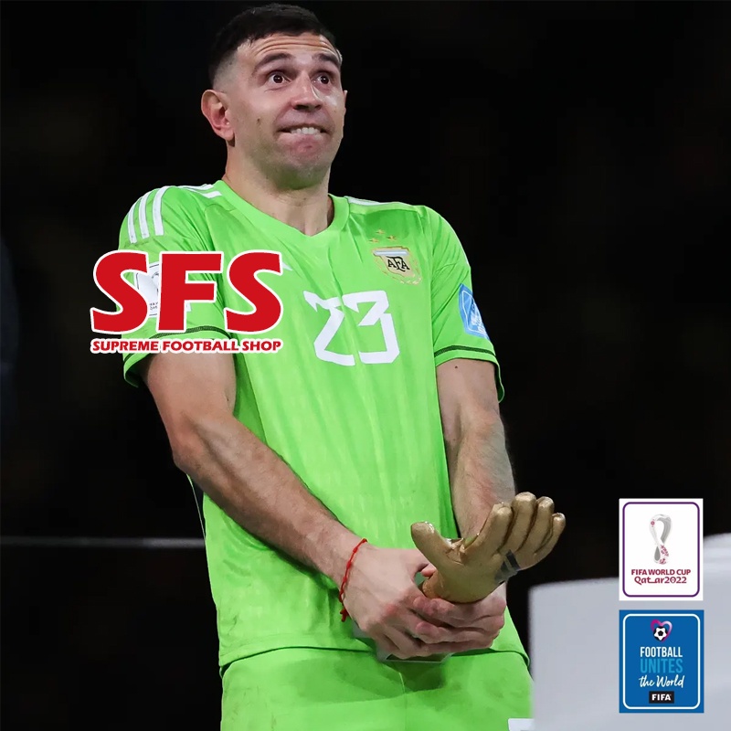 Áo Thun Số 3 Argentina GK Jersey 2022 WC Size S-4XL