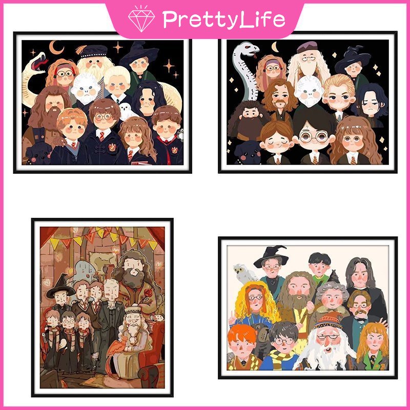 Bộ Tranh Đính Đá 5d Tự Làm Hình Harry Potter 40x50CM