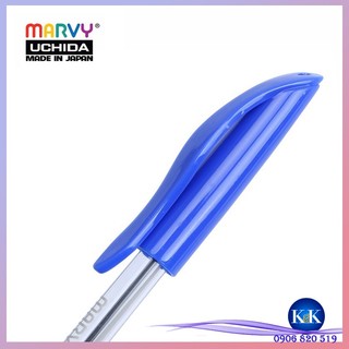 ❧k&k☙ ibút bi có nắp mực đức marvy uchida sb10 ngòi 1.0mm - mực xanh