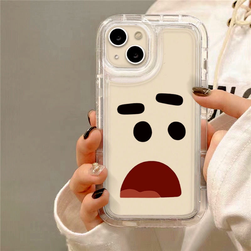 Ốp Điện Thoại Silicon TPU Mềm Trong Suốt Họa Tiết Emote Dễ Thương Cho IPhone 14 13 11 12 Pro XS Max X XR 7 8 Plus