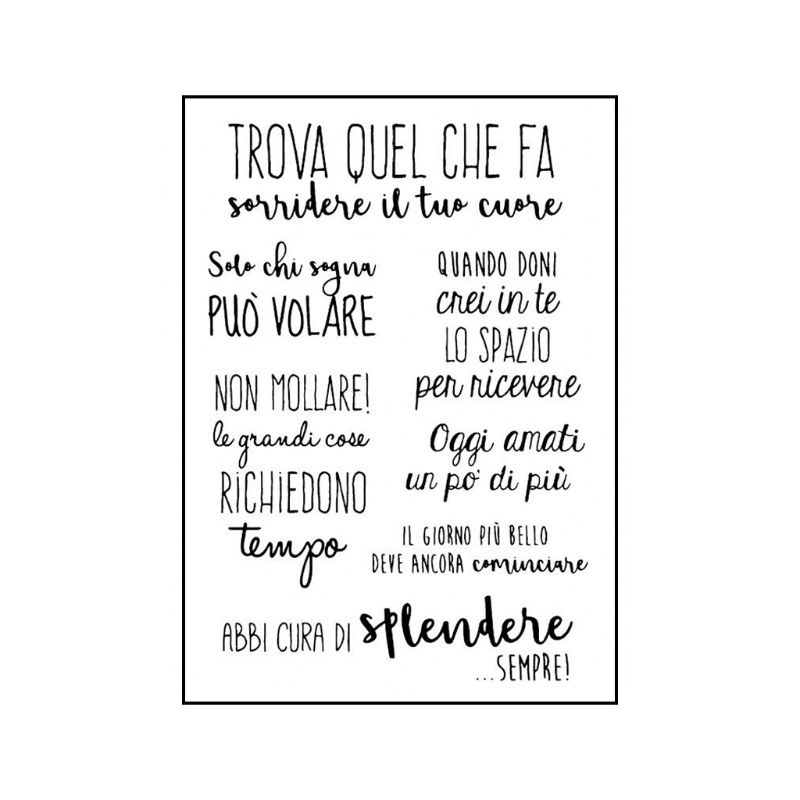 Tem Đóng Dấu Bằng Silicon Trong Suốt Hình Chữ Ý DIY Đa Ứng Dụng