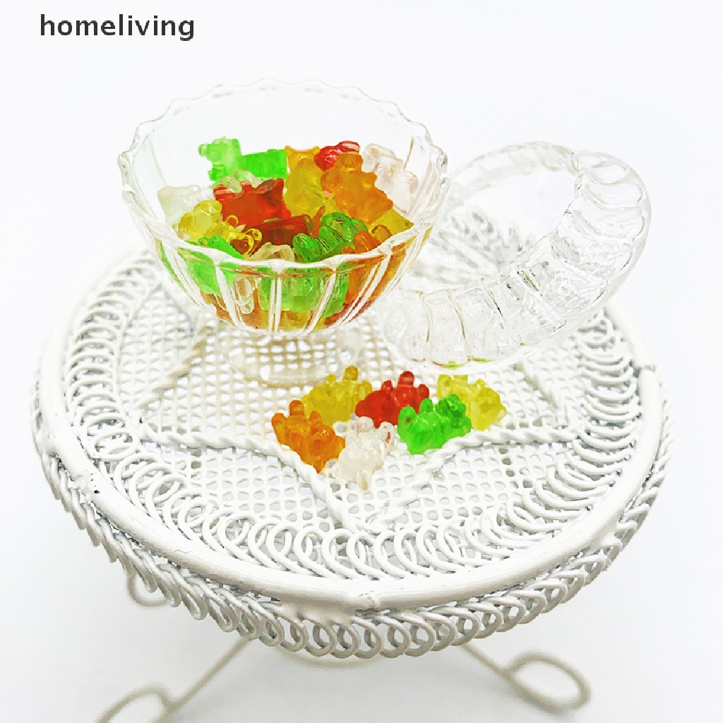 Set 20 Chú Gấu Bằng Nhựa Resin DIY Trang Trí Nhà Búp Bê